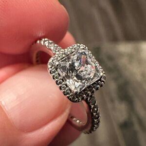 Pandora sterling silver timeless elegance ring size 7